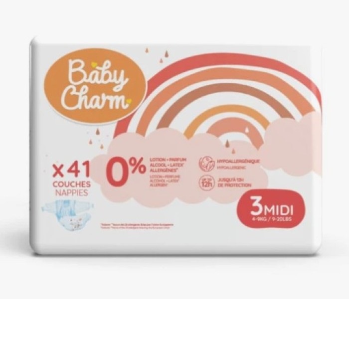Couche scratch 4/9 kg - Par 41 BabyCharm flex midi