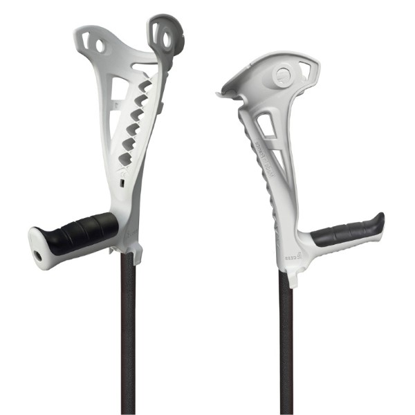 Cannes anglaises Safe Walk Blanc -  la paire