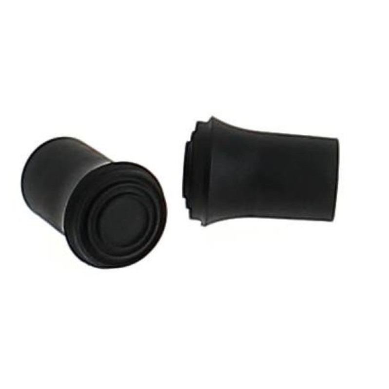 Embout de canne noir diam. interieur 16,5 a 18 mm - la paire