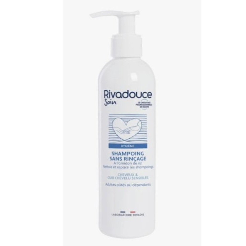Shampoing sans rincage flacon 250ml avec pompe Rivadouce