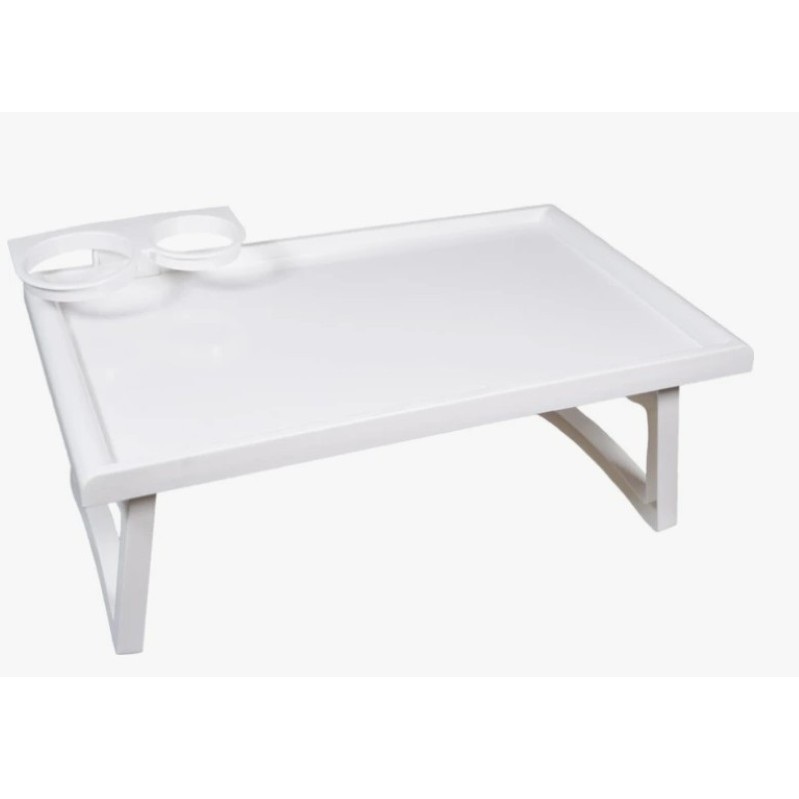 Plateau de lit pliant avec emplacement tasse